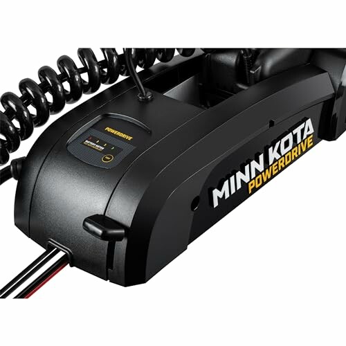 Minn Kota PowerDrive trolling motor with coiled cable.